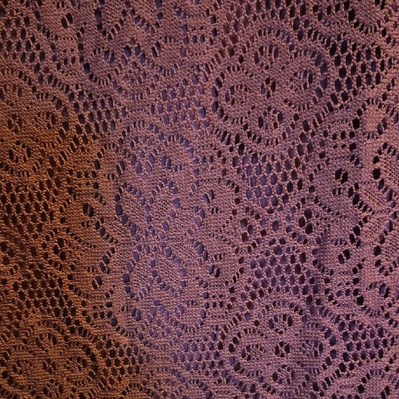 A. Byer Burgundy Lace Long Sleeve Dress - Picture 4 of 8